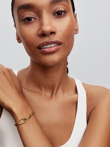 Open Ovale Schakelarmband