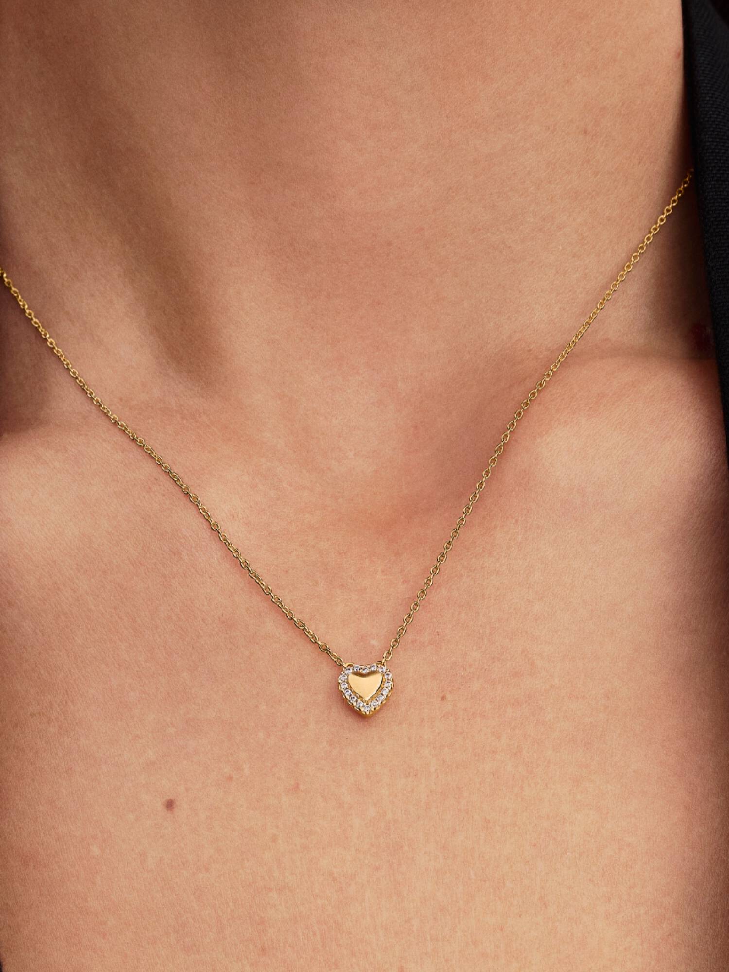 Collier Halo Cœur Gravable