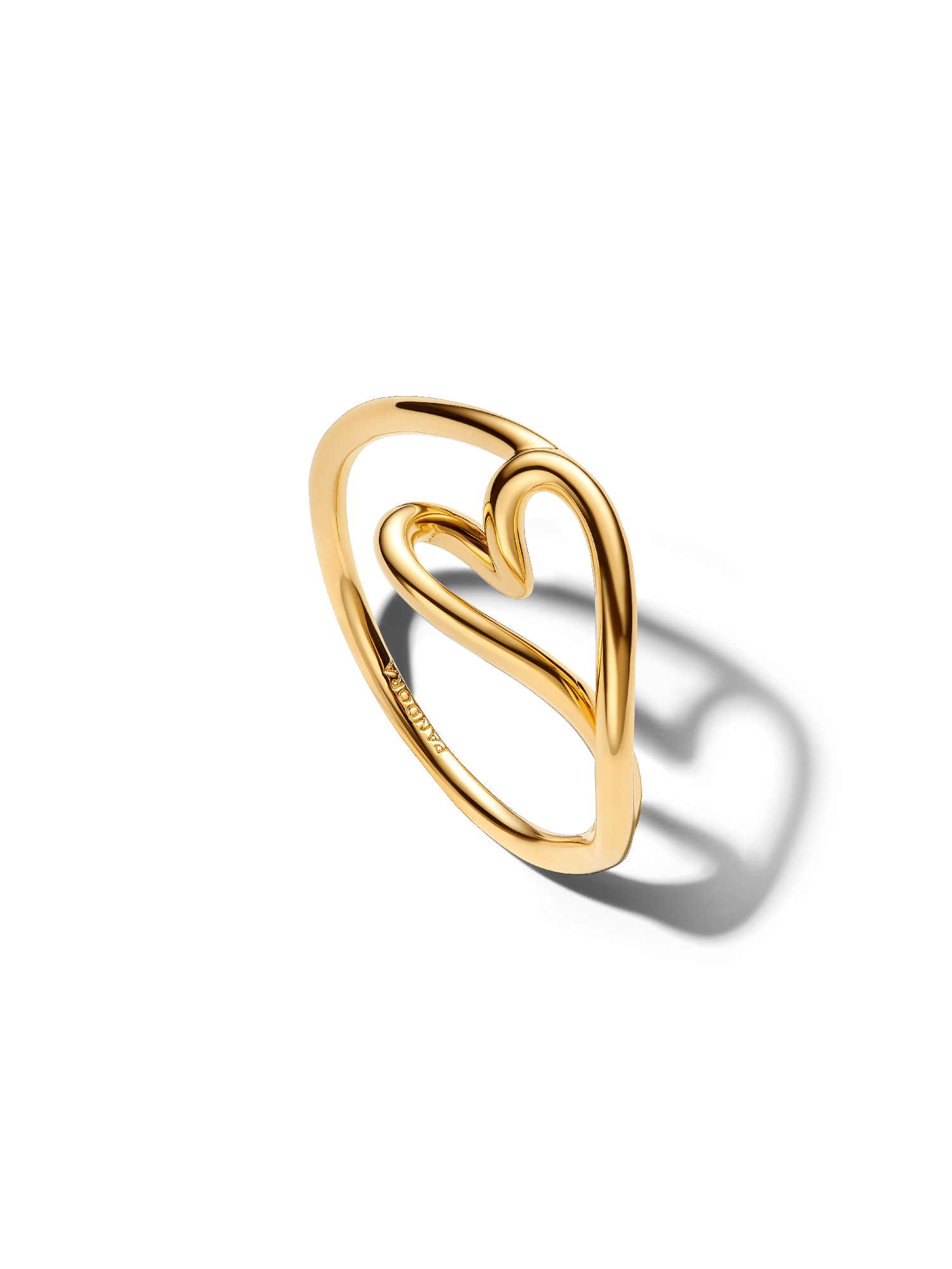 Organisch Gevormde Klein Hart Ring