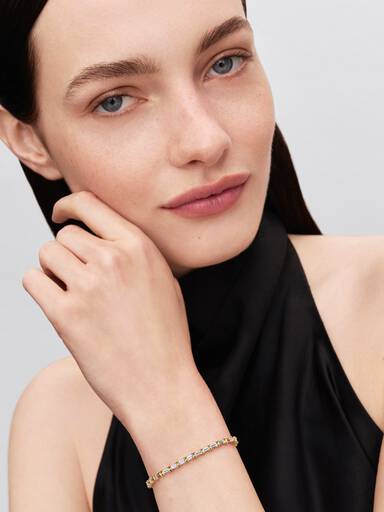 Sprankelende Baguette Tennisarmband
