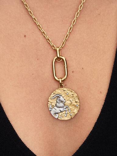 Charm Médaillon XL Zodiaque Capricorne