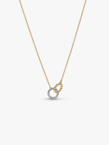 Kralen & Pavé Verstrengelde Cirkels Ketting