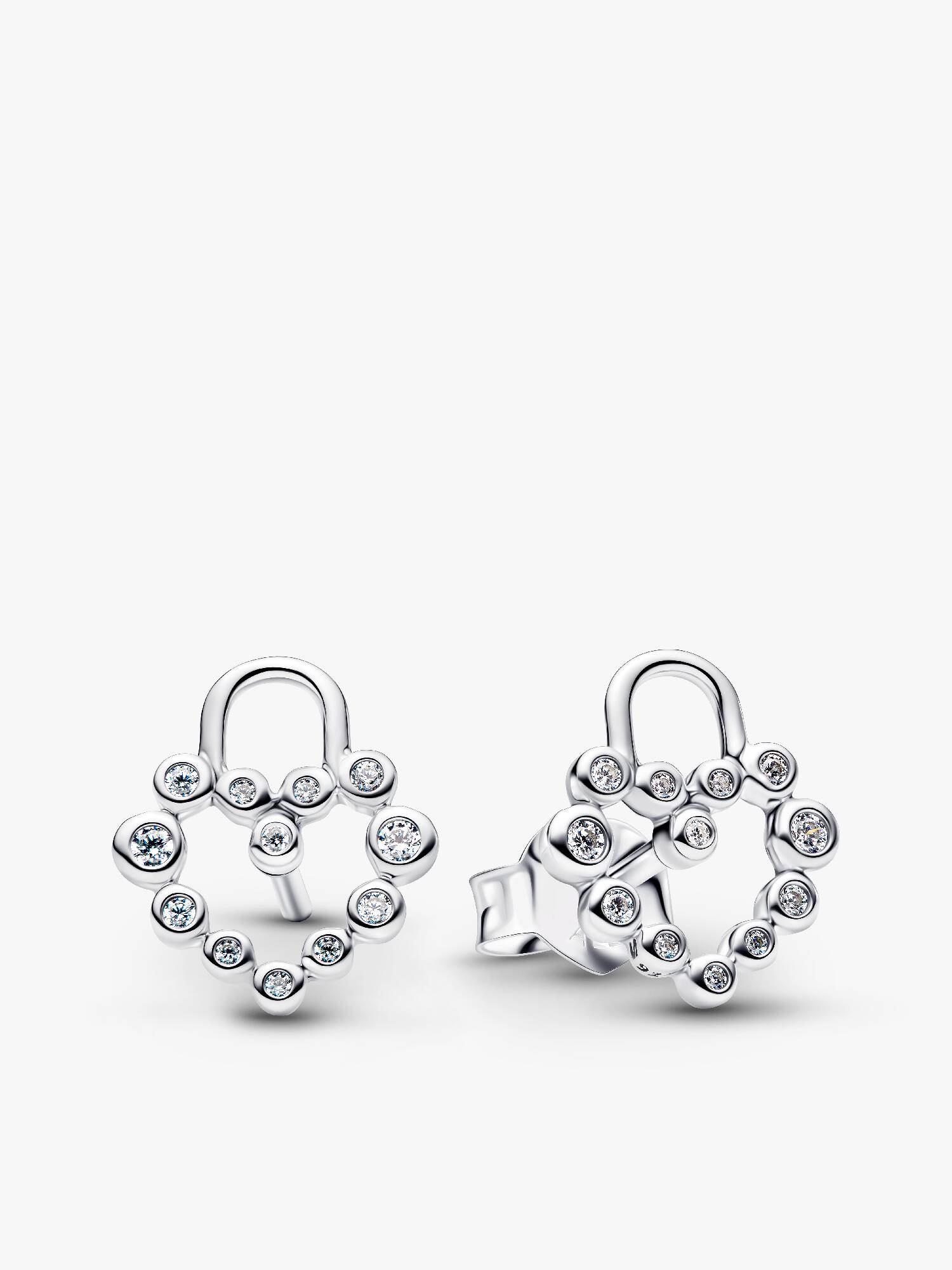 Clous d'Oreilles Cadenas Cœur Scintillant