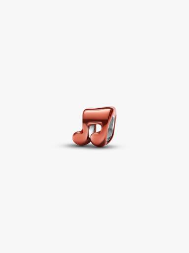 Mini Charm Note de Musique Orange