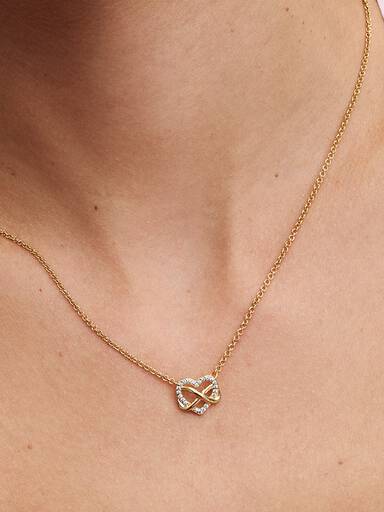 Collier Cœur Infini Scintillant