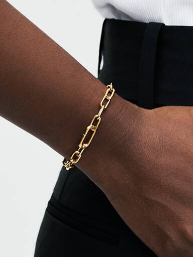 Schakelarmband met kleine schakels