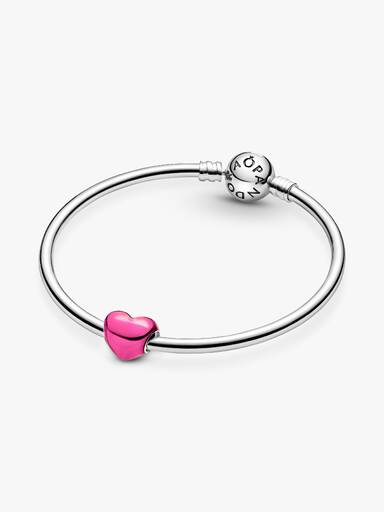 Metallic Roze Hart Bedel