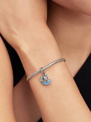 Charm Pendant Disney Stitch Lune Phosphorescente