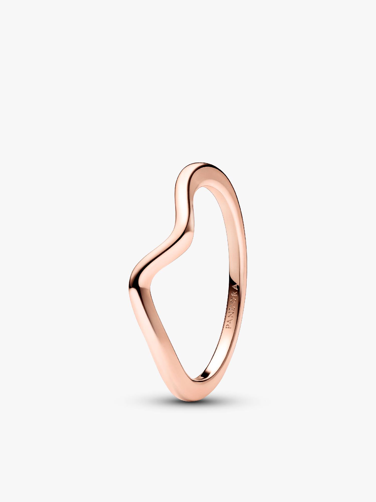 Gepolijste golvende ring