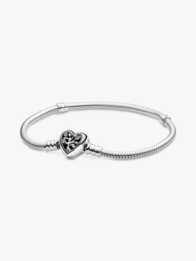 Bracelet Maille Serpent Fermoir Cœur Arbre de Vie