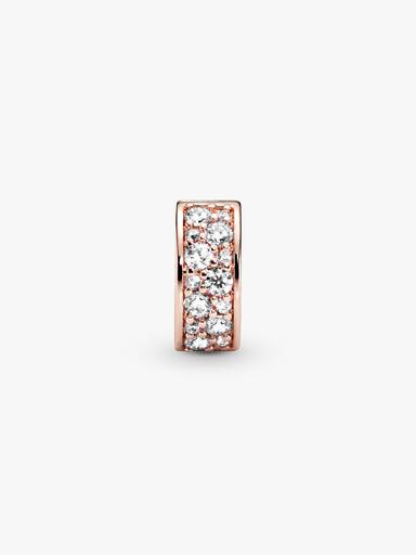 Charm Clip Pavé Transparent