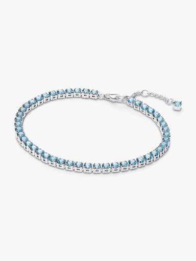 Bracelet Rivière Bleu Clair Scintillant
