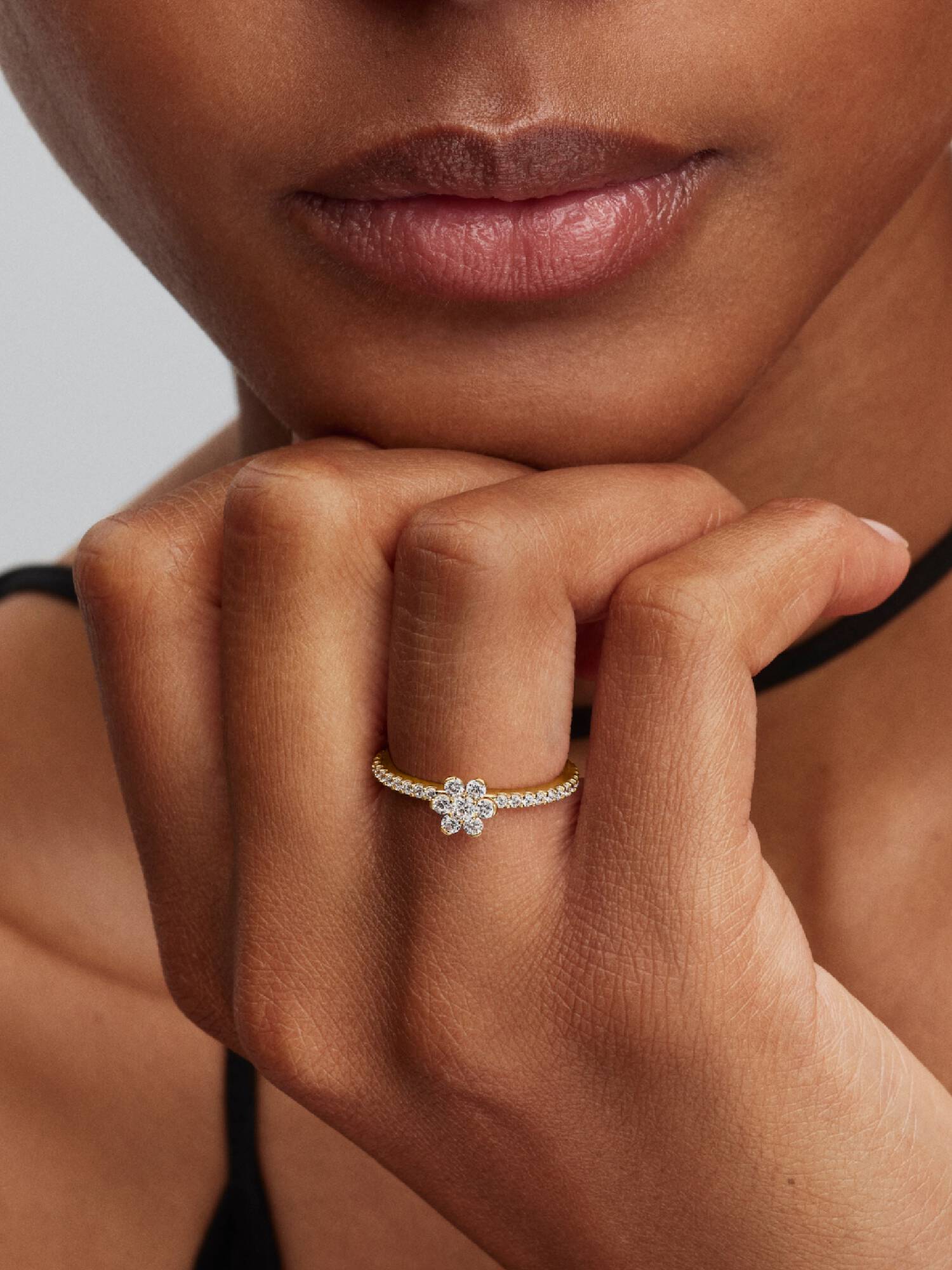 Bague Fleur Scintillante