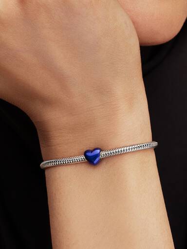 Blauw Hart Mini Bedel
