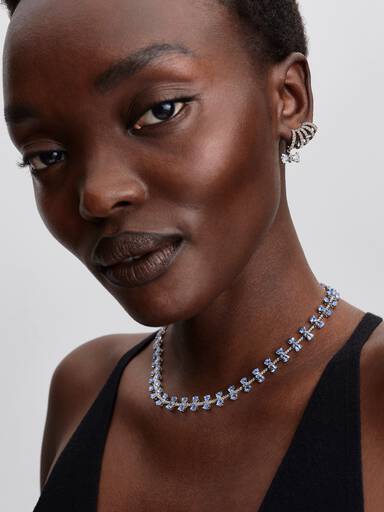 Boucles d’Oreilles Grimpantes Nœud Scintillant Bridgerton
