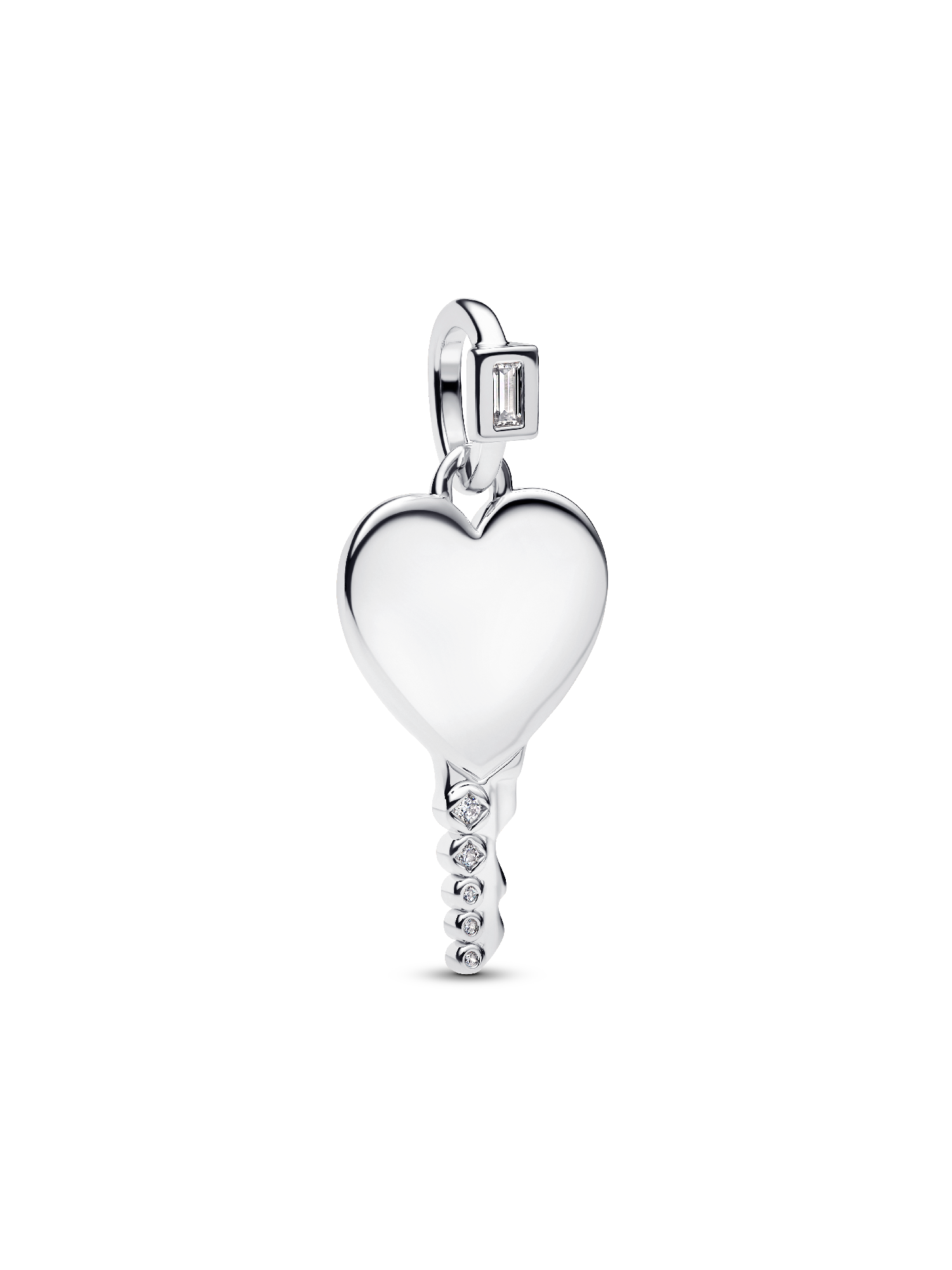 Graveerbare Hart Sleutelvormige Hanger
