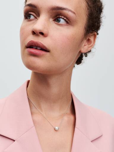 Collier met Behandelde Gecultiveerde Zoetwaterparel