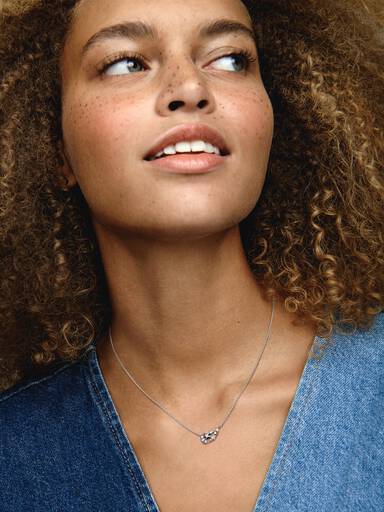 Collier Lune & Étoile Scintillantes