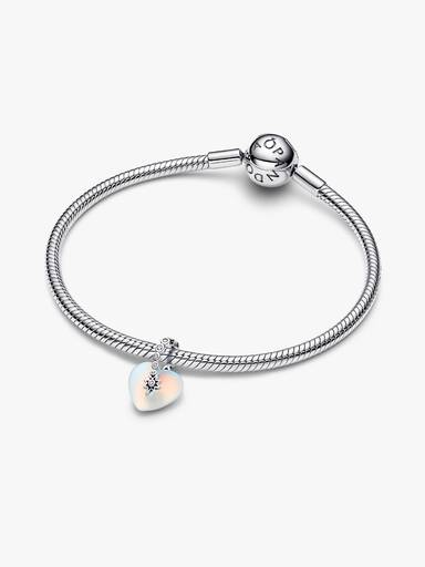 Charm Pendant Étoile Filante & Cœur