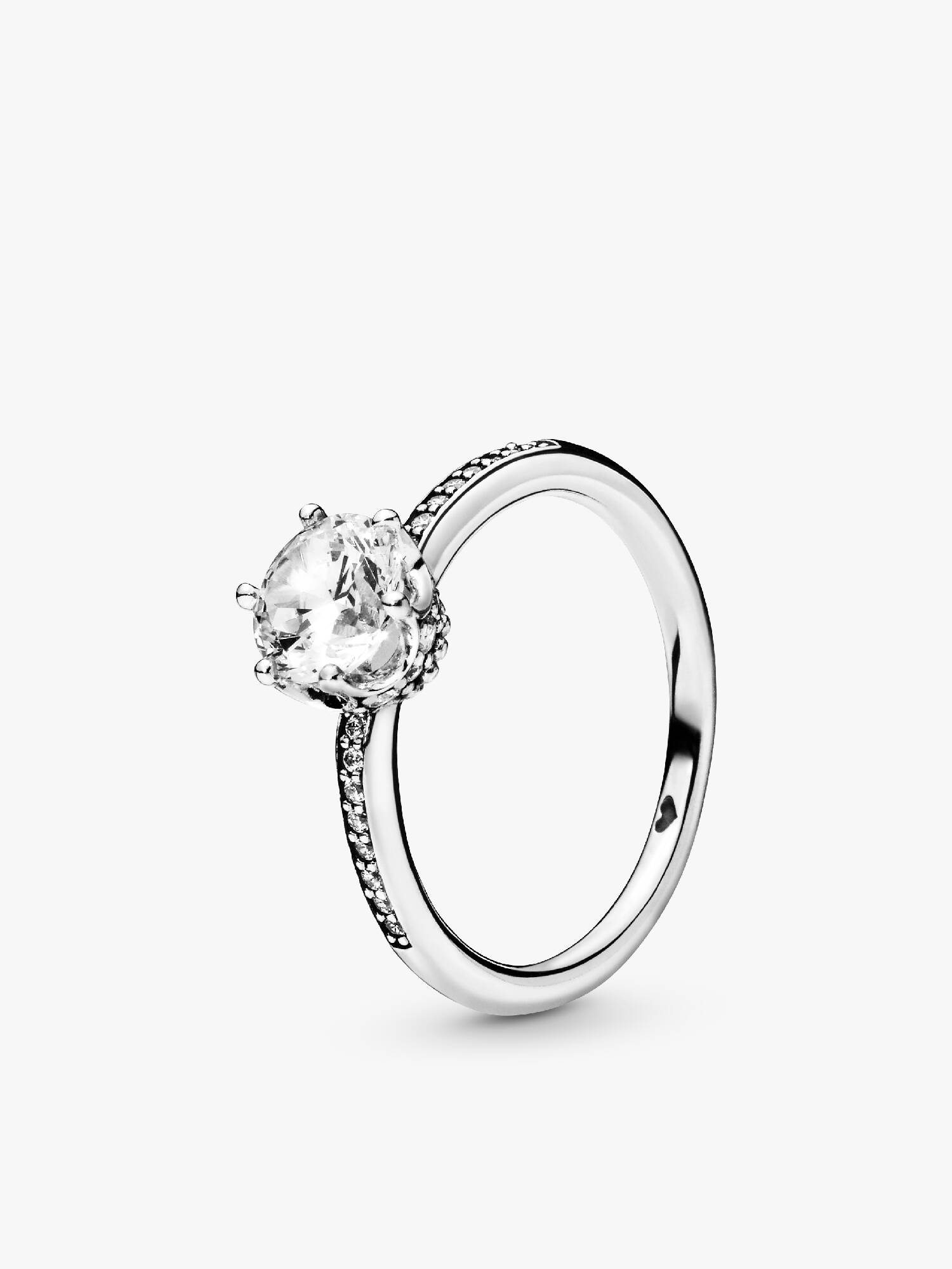 Bague Couronne Etincelante Incolore