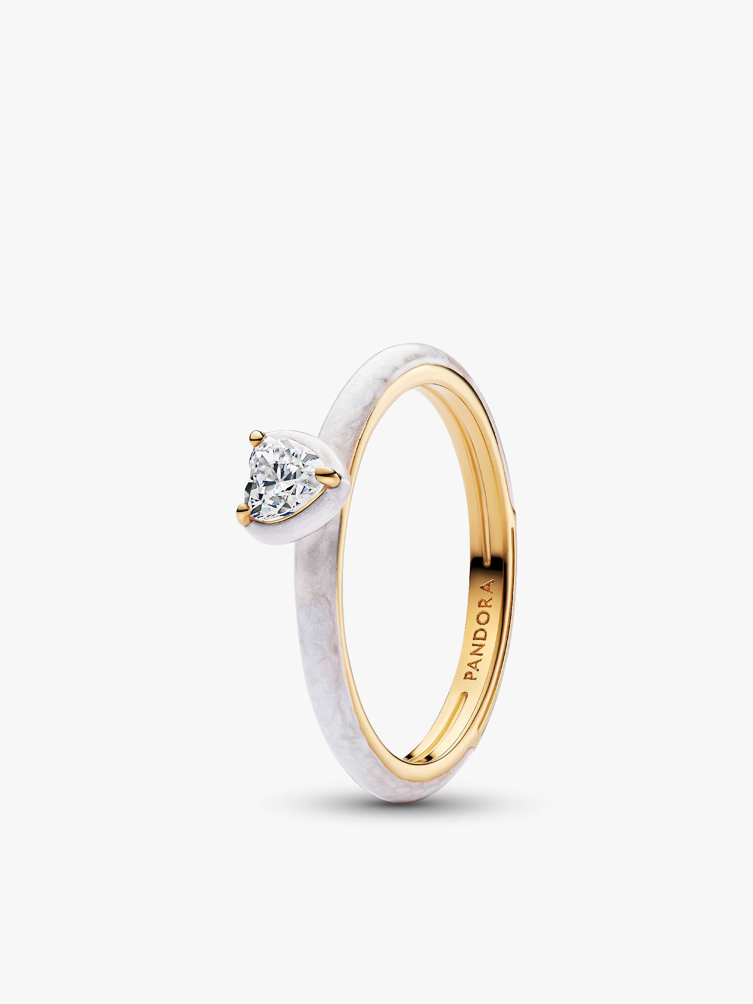 Bague Cœur Chakra Blanc