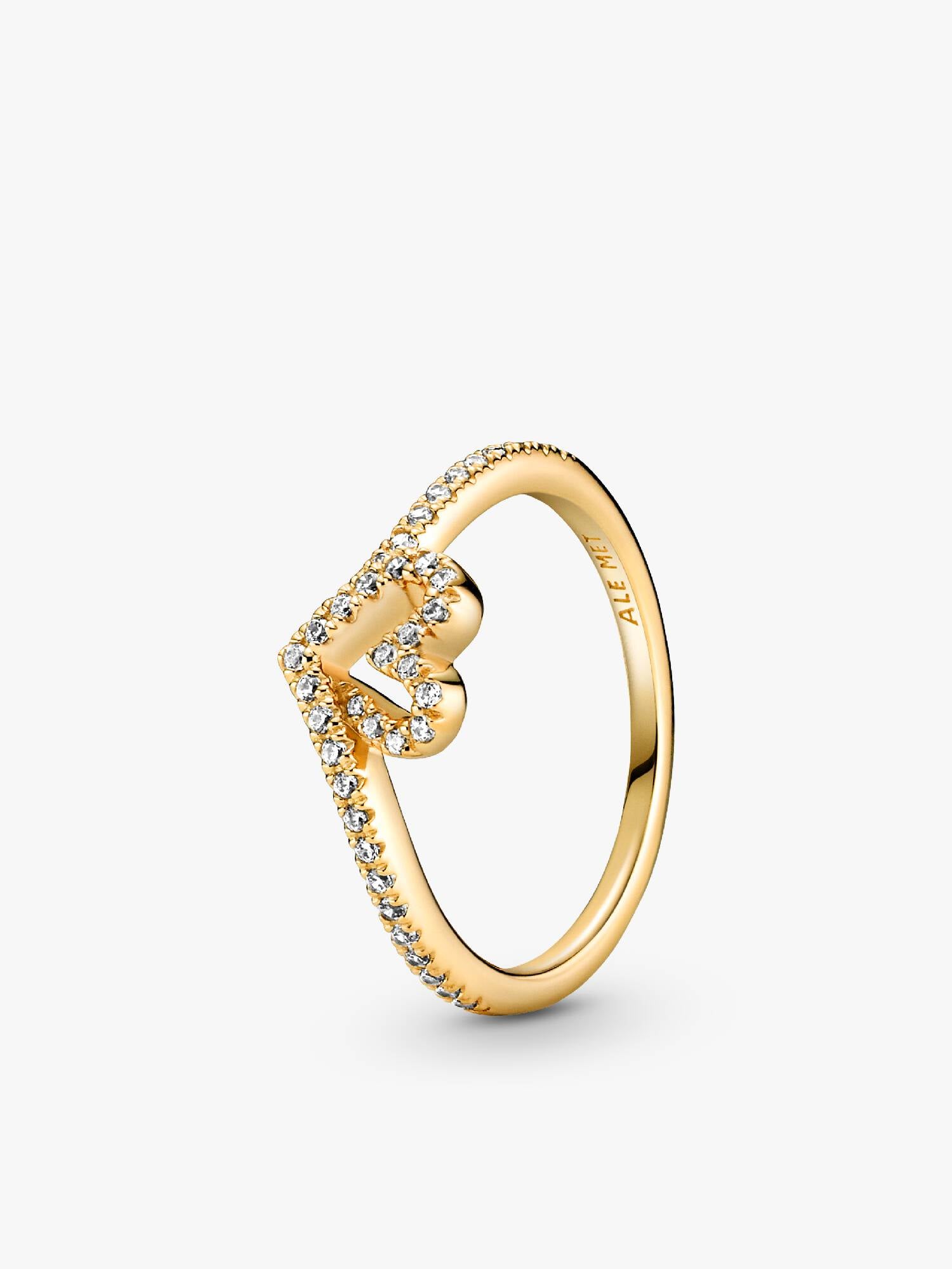 Bague Cœur Scintillant Vœu