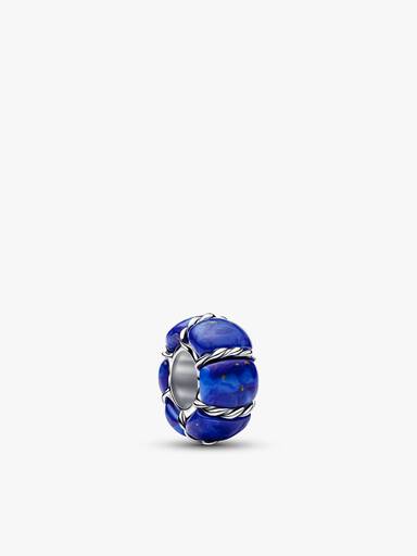 Ensemble de bijoux bracelet charms soleil et clip bleu