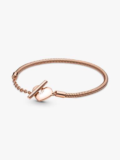 Pandora Moments Hart T-Bar Snake Chain Armband