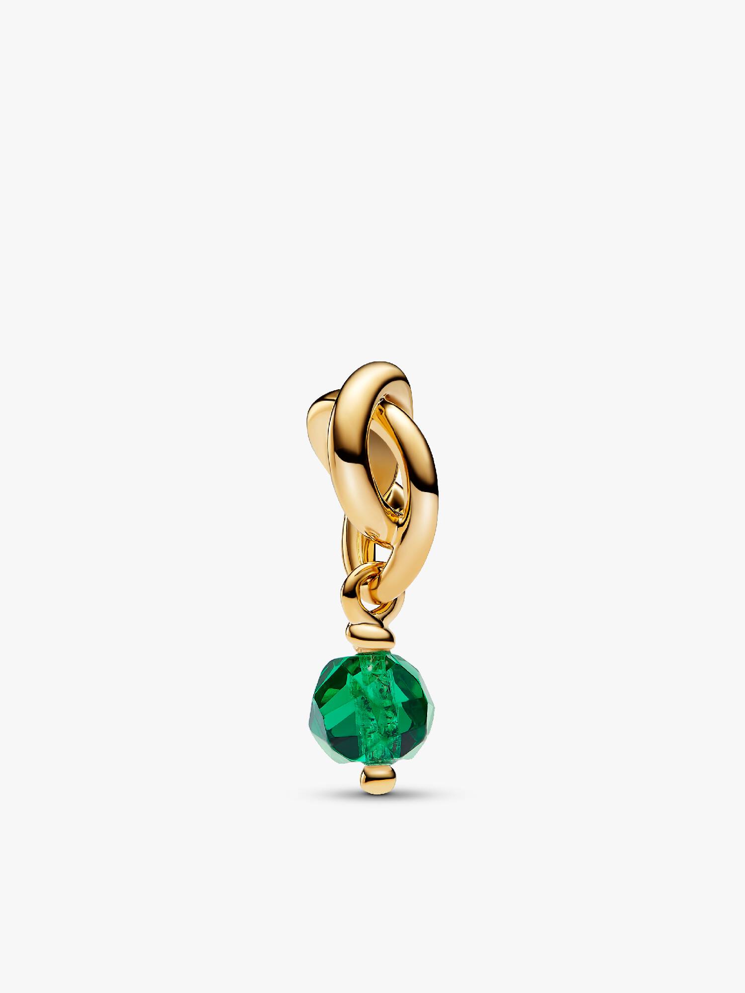 Mai Charm Pendant Cercle de l'Éternité Vert Facetté