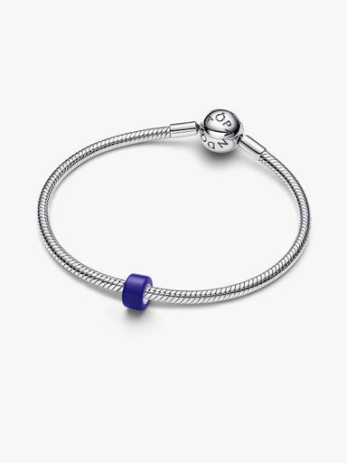 Blauw muranoglas minibedel
