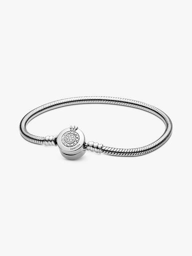 Bracelet Maille Serpent O Couronné Scintillant