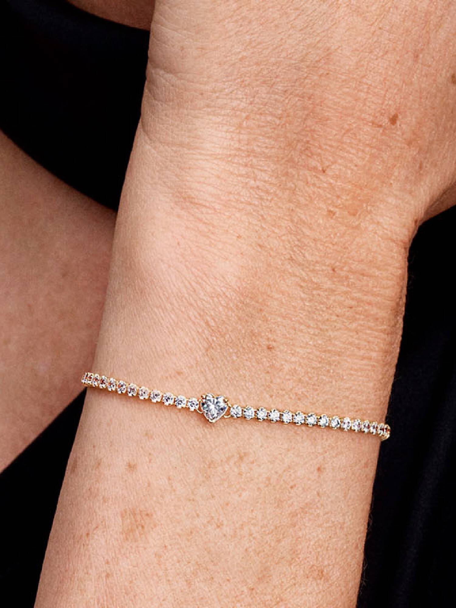 Bracelet Rivière Cœur Scintillant