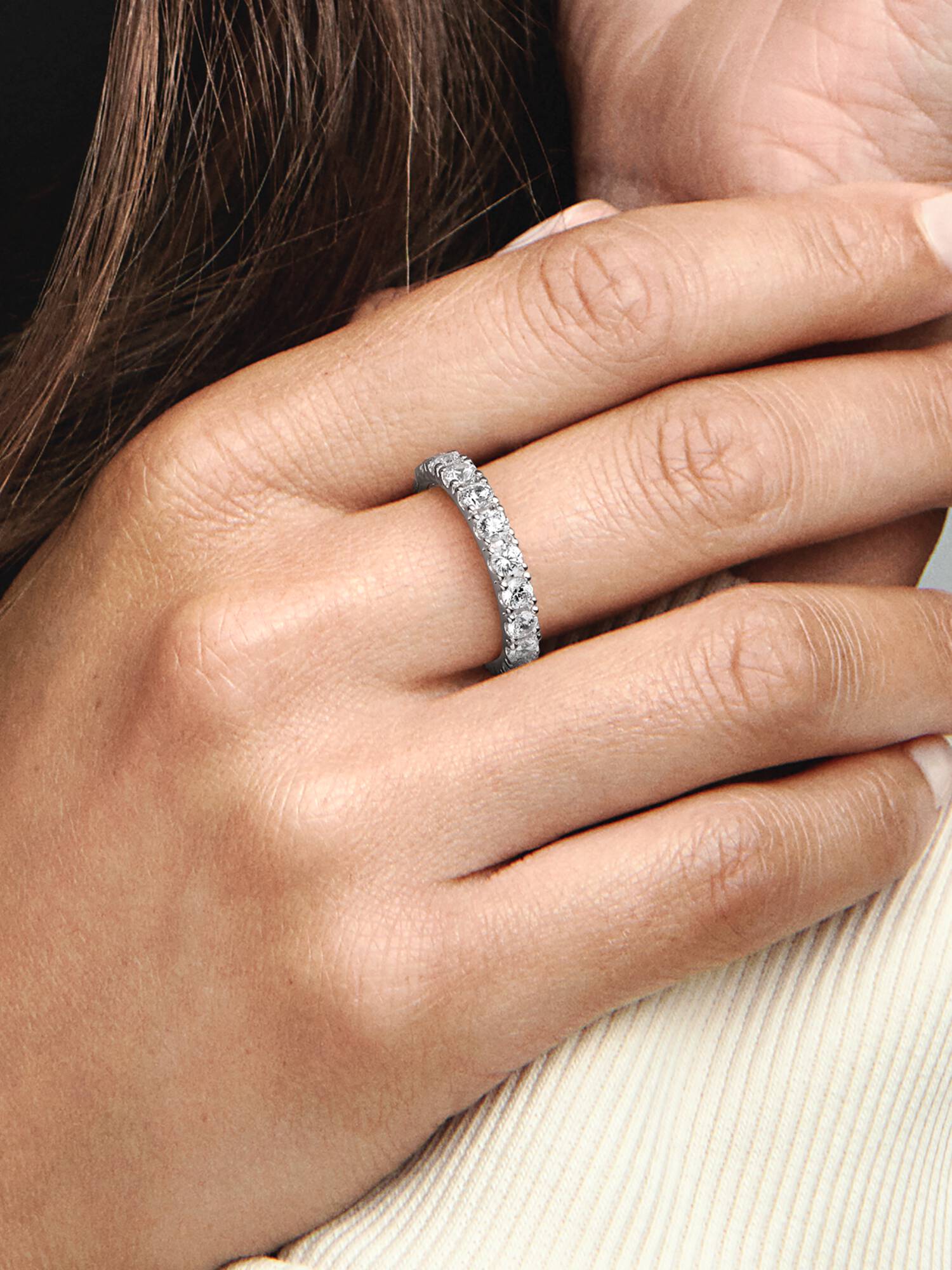 Bague Éternité Rang Scintillant