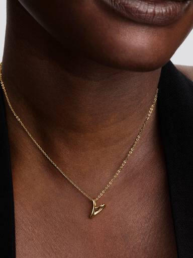 Petit Collier à Pendentif Cœur de Forme Organique