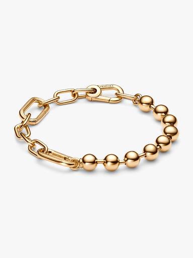 Bracelet Link & Perle Métallique