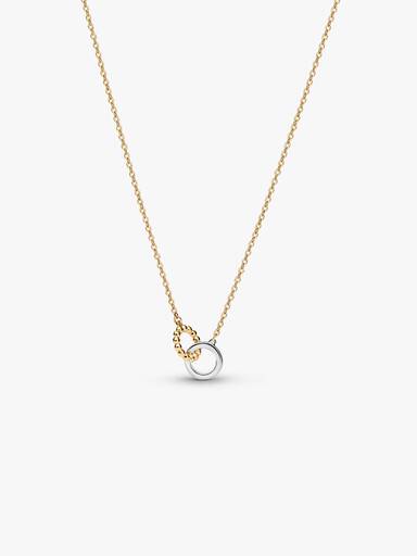 Kralen & Pavé Verstrengelde Cirkels Ketting