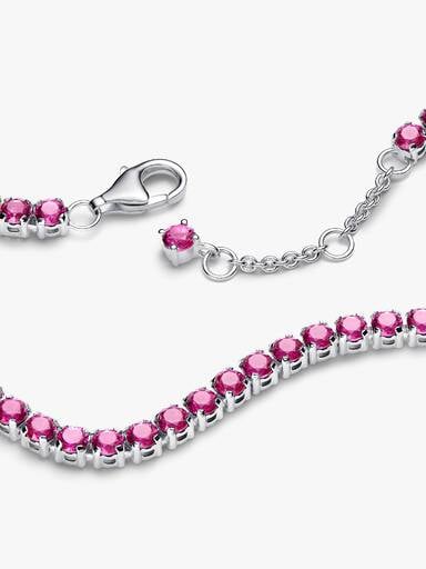 Bracelet Rivière Rose Scintillant
