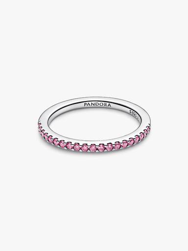 Anneau Rose Scintillant