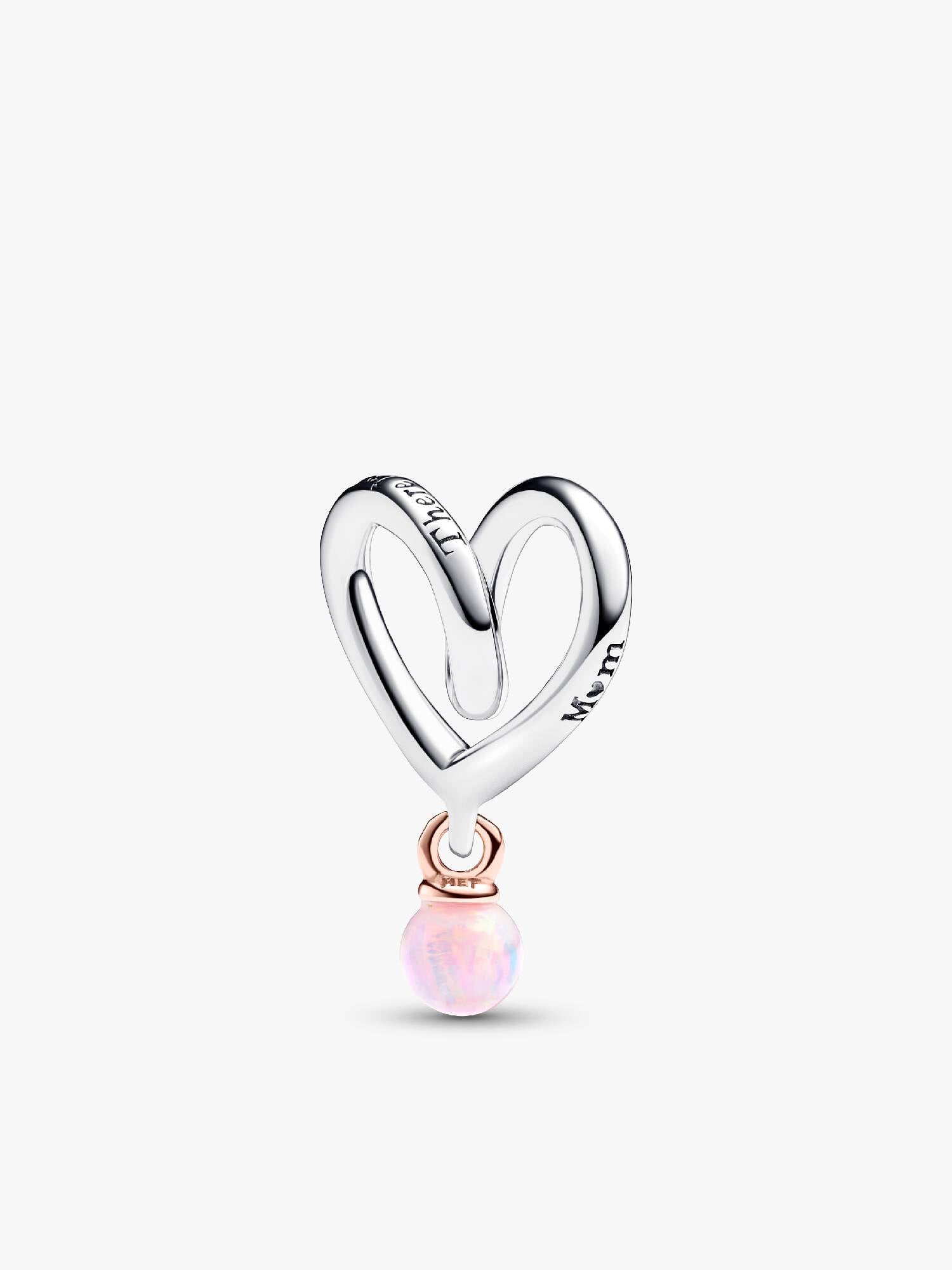 Charm Cœur Enveloppant Bicolore