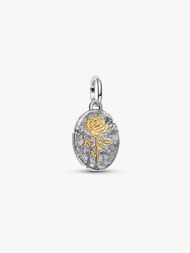 Charm Médaillon Rose