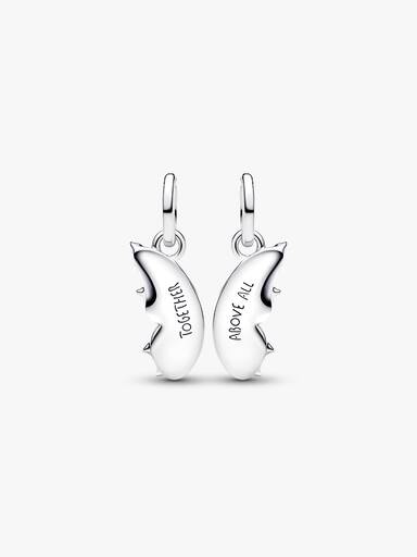 Deelbare hangende bedel met vlinder