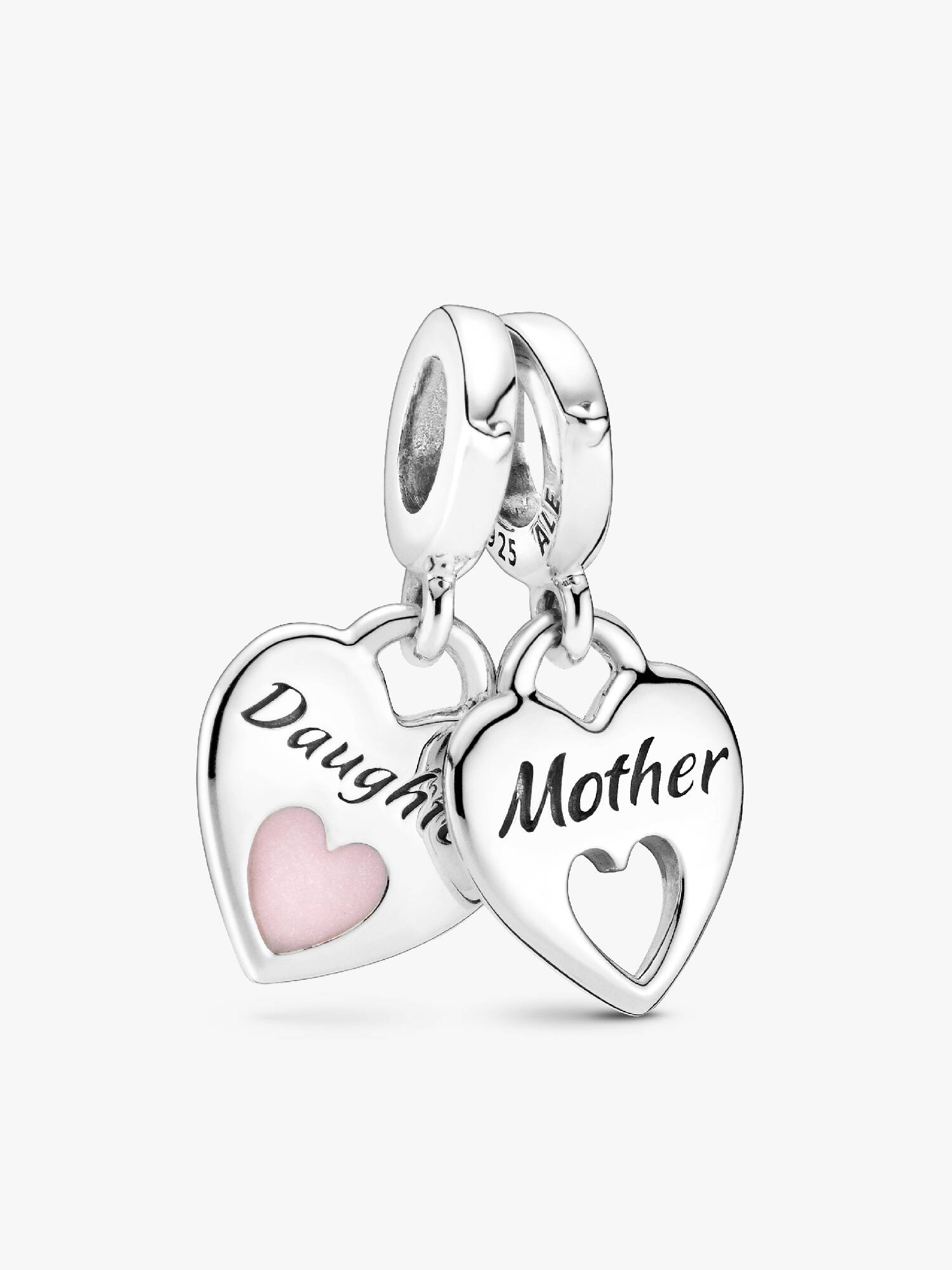 Charm Pendant Cœur Séparable Double