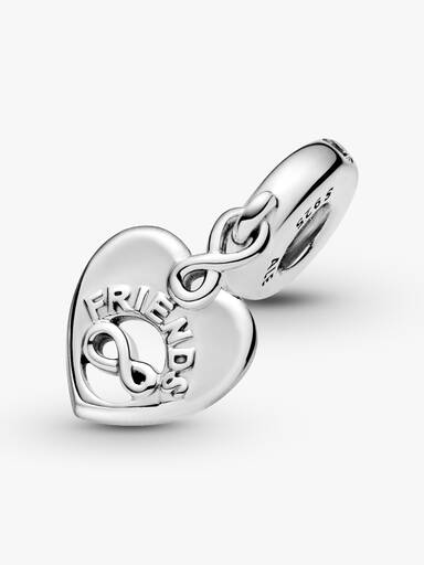 Charm Pendant Cœur Amis Pour Toujours