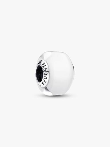 Mini Charm en Verre de Murano Blanc