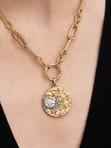 Charm Médaillon XL Zodiaque Cancer