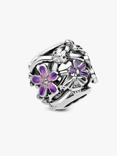 Charm Marguerite Violette Ajouré