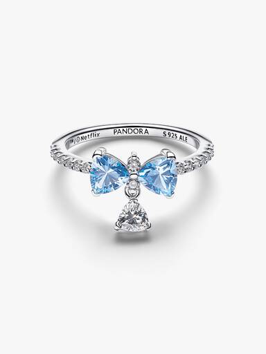 Bridgerton Blauwe Strik Ring