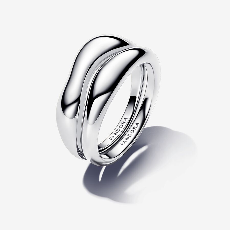 Sterling silver ring set image number 0