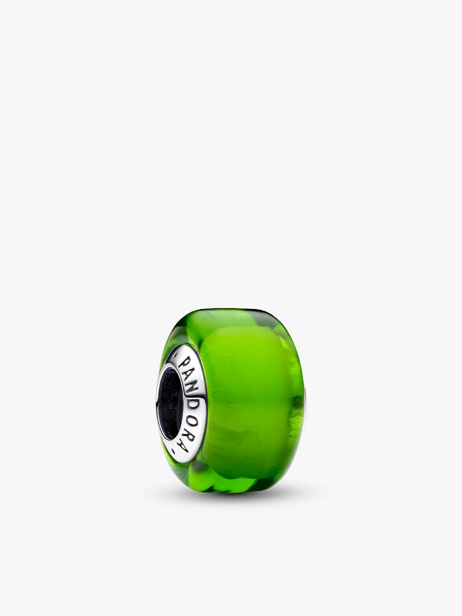 Groene minibedel van muranoglas