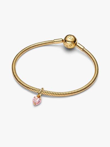 Roze Chakra Hart Mini Hangende Bedel